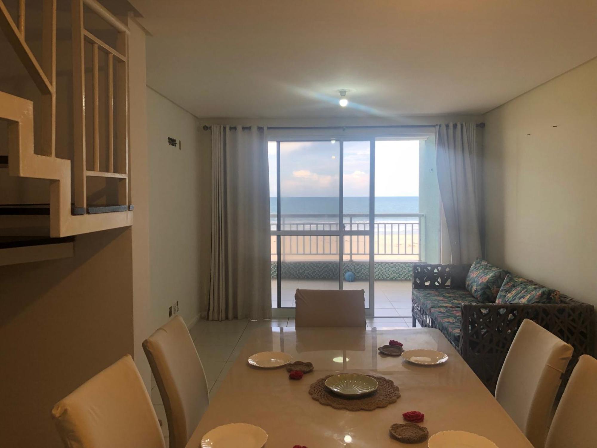 Apartamento Vista Total Do Mar Uma Cobertura A 400M Do Beach Park No Porto Das Dunas Aquiraz Condominio Terramaris Piscina Ampla Parque Infantil Sauna Estacionamento Privado Luaran gambar