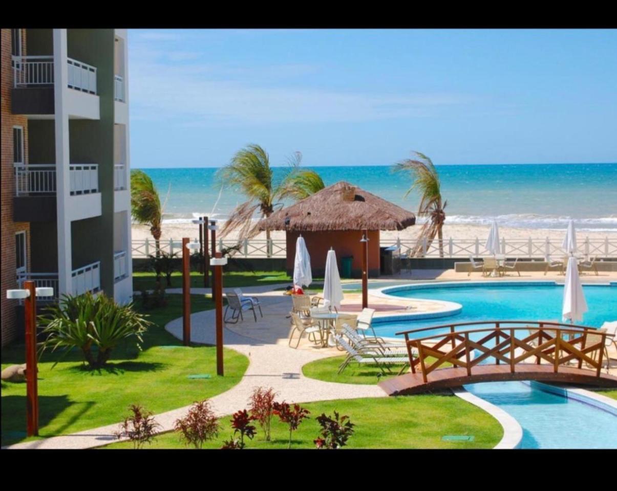 Apartamento Vista Total Do Mar Uma Cobertura A 400M Do Beach Park No Porto Das Dunas Aquiraz Condominio Terramaris Piscina Ampla Parque Infantil Sauna Estacionamento Privado Luaran gambar