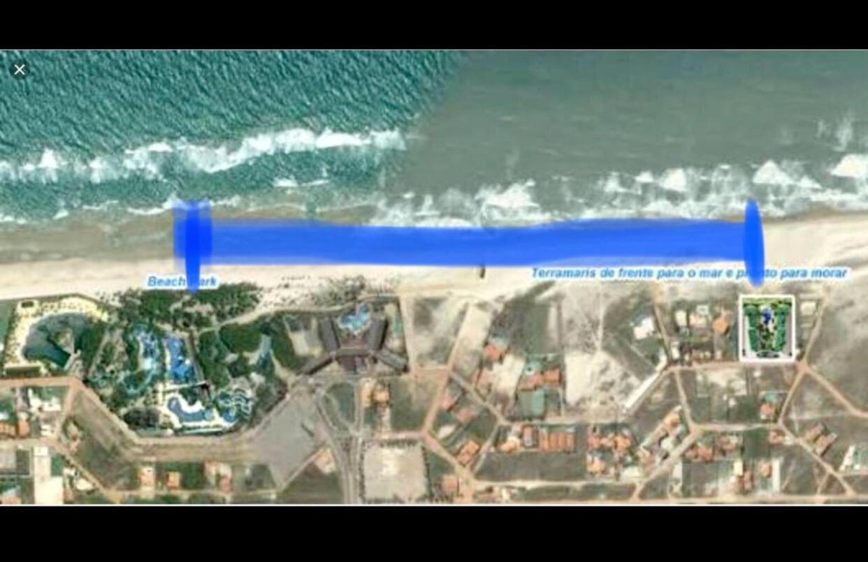 Apartamento Vista Total Do Mar Uma Cobertura A 400M Do Beach Park No Porto Das Dunas Aquiraz Condominio Terramaris Piscina Ampla Parque Infantil Sauna Estacionamento Privado Luaran gambar
